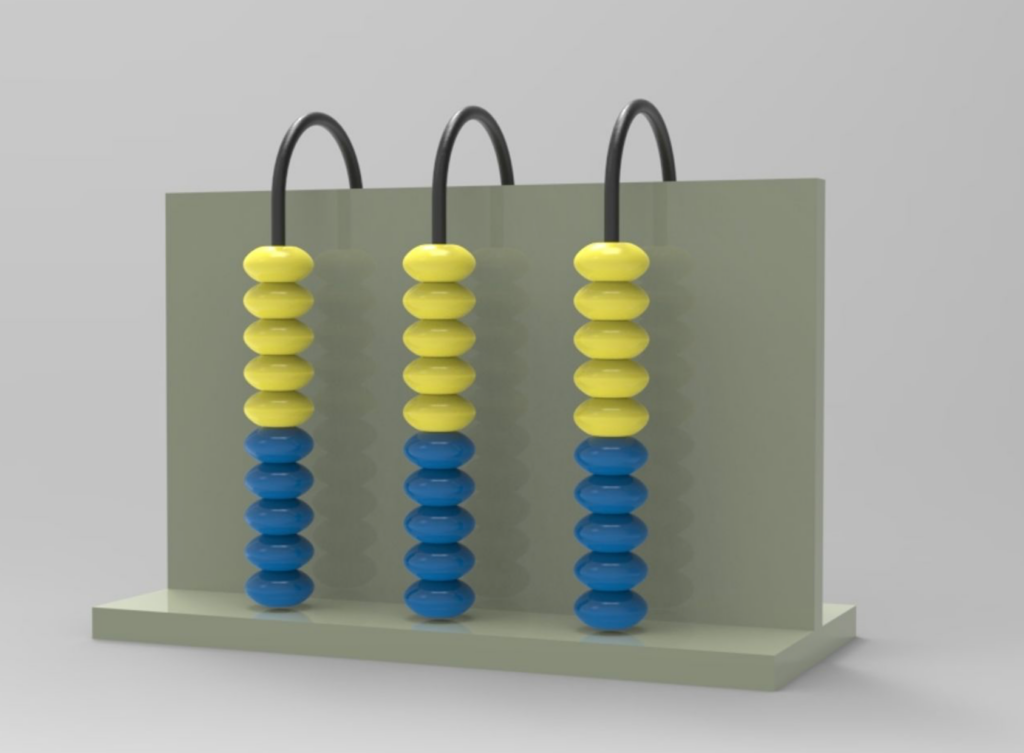 Educational tool 'Abacus' by Viviana Andrea, teaching through parametric form